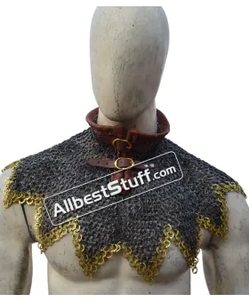 Stainless Steel Maille Collar Zig Zag Design Rust Proof Flat Riveted